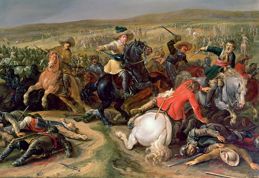 Gustavus Adolphus in the Battle of Lützen, artist impression